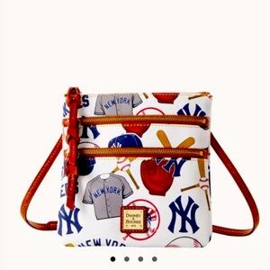 Dooney & Bourke NY Yankees White and Blue Crossbody Bag